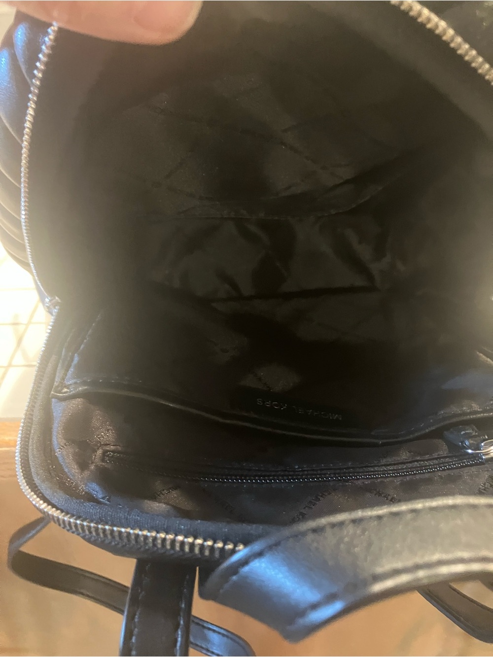 Michael Kors Black Quilted Mini Backpack - Picture 4 of 5